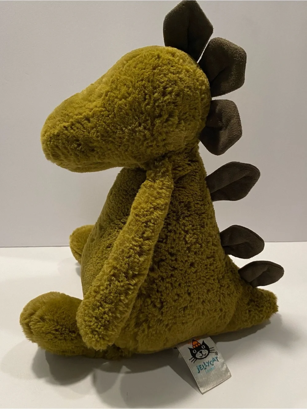 Jellycat Olive Green Plush Dinosaur Stuffed Animal